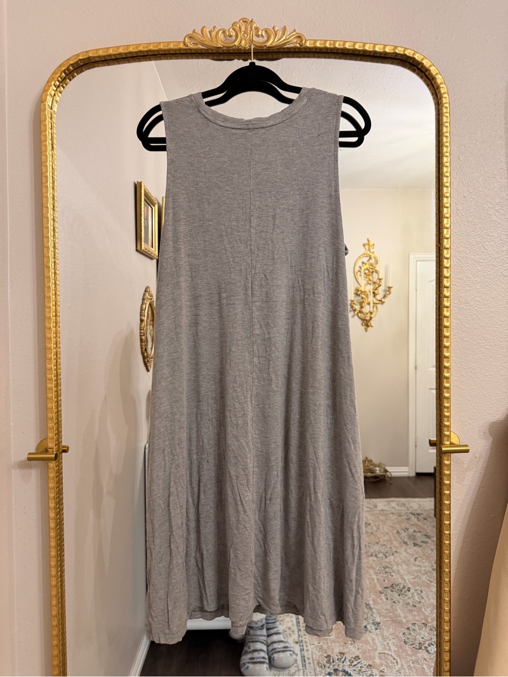 Time and Tru Sleeveless Gray Maxi Dress - Picture 4 of 4